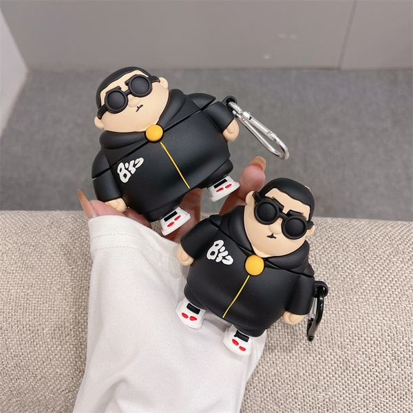 ddmygifts Personalized sunglasses chubby people, suitable for Pro2 protective cartoon 2-3 generation wireless headphone case trend A