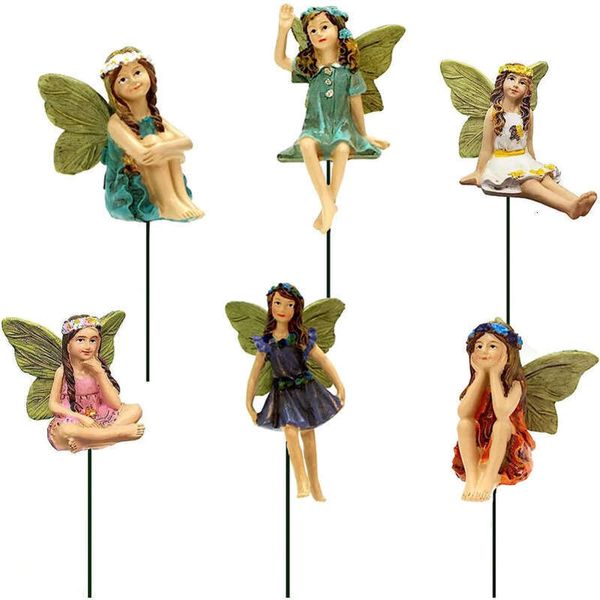 Lot Fairy Pcs Accessories Outdoor Indoor Miniature Fairies Figurines For Pot Plants And Mini Garden Lawn Decorations
