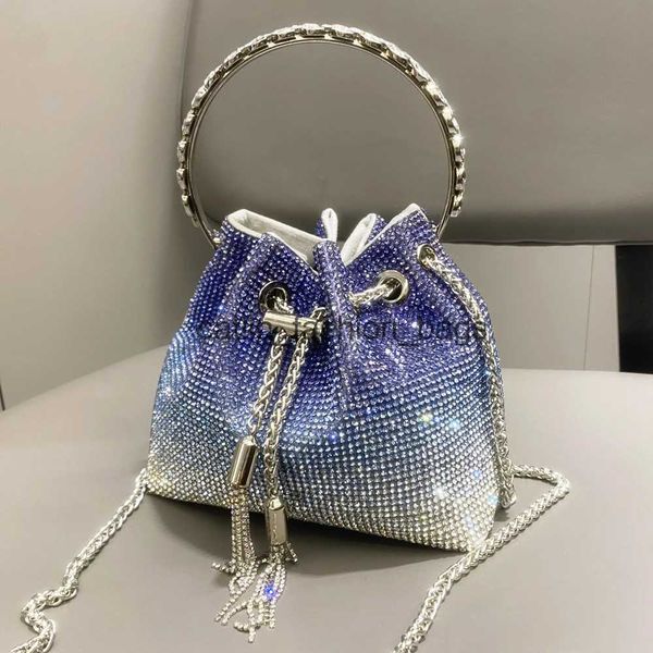 Evening Bags handmade Rhinones clutch Bag Purses and handbag luxury Designer shoulder bags Shiny Crystal Clutch purse bucket bag caitlin_fas