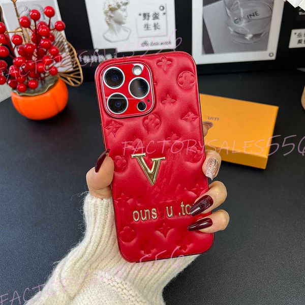 Luxury designer phone case soft leather with built-in lens film suitable for iPhone 16 Promax iPhone 15 14 13 12 Promax iPhone 16 PLus anti