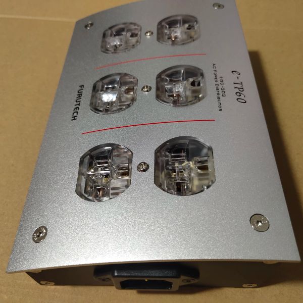 Furutech E-TP60 Audio Power Filter Outlet US 3Pins AC Power Distributor 125V-250V 50-60Hz 15A 15AMP IEC Inlet Electrical Socket