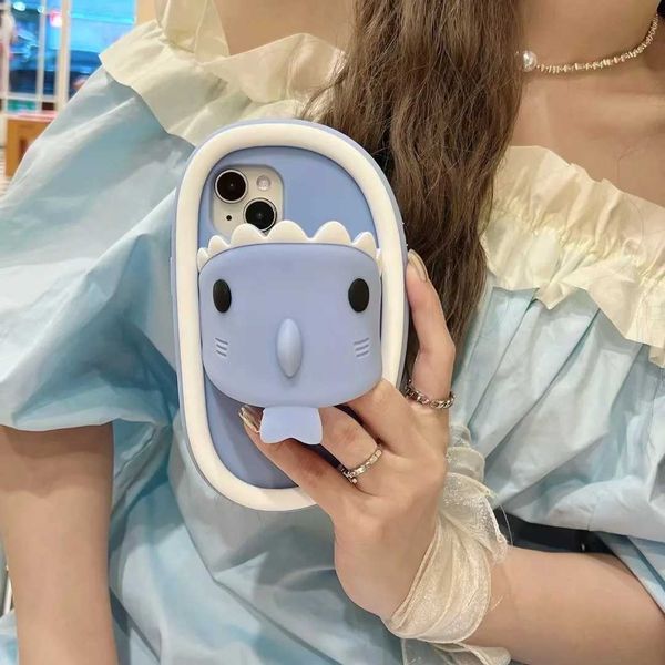 3D Shark Slippers Suitable For iPhone 15 Pro Max Phone Case 14 Pro Full Case 13 11 12 Silicone Protective Soft Case X250125