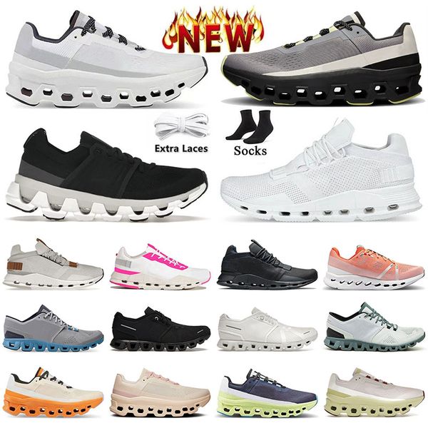 Running Shoes Mens Sapatos Sapatos Mulher Chaussure All Black Branco Marrom Cinza Cinzento Mens Treinadores Designers Designers Sapatos Mulh