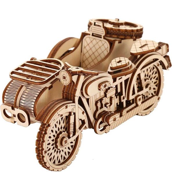 tricycle Model DIY 3D Wooden Puzzle Building Block Kits Assembly Toy Birthday Gift For Kids Adult Home DecorC250108