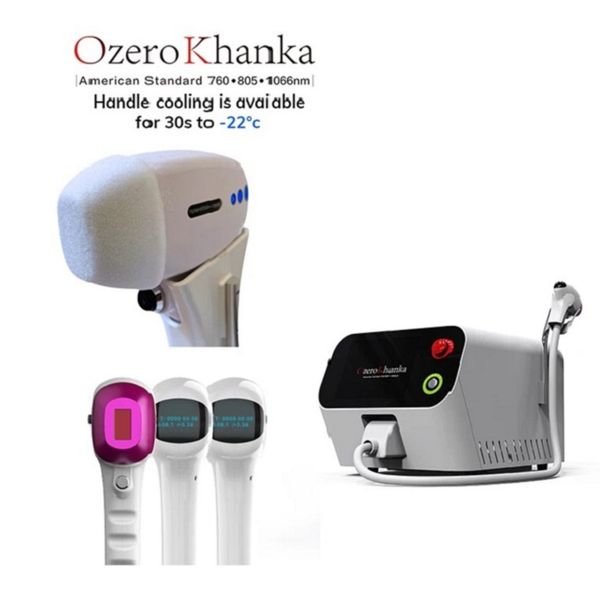 Latest 3 waves 808Nm Laser Ice titanium Hair Removal High Power Diode Laser Hair Removal Machine for Clinic Salon