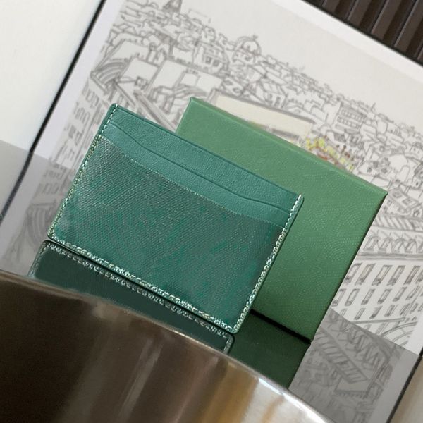 Luxury Designer Fashion Card Holders 5 card slots Womens men Purses With Box purse Double sided Credit Cards Coin Mini Wallets 13 colors coi