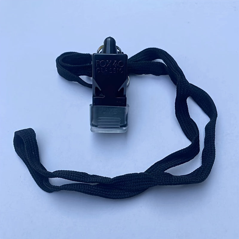 TEMU 1pc Abs Whistle With Mouth Guard & Lanyard - , High- Referee Whistle For , Sports, Football, Basketball Games