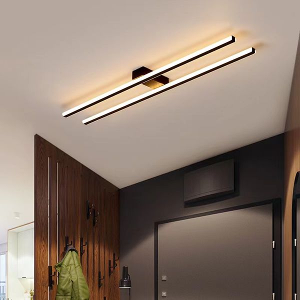 Simple led Aisle Ceiling Lights Modern Living Room Long Spotlight Ceiling Lamps Nordic Hallway Balcony Office Ceiling Lighting