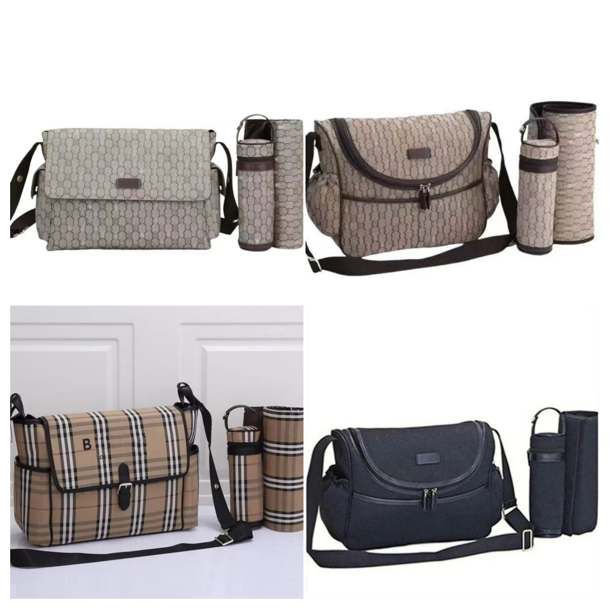 Baby Designer Diaper Bags Luxury Waterproof Mom Backpack Baby Care Mummy Tote Bag Large Capacity Travel 10091