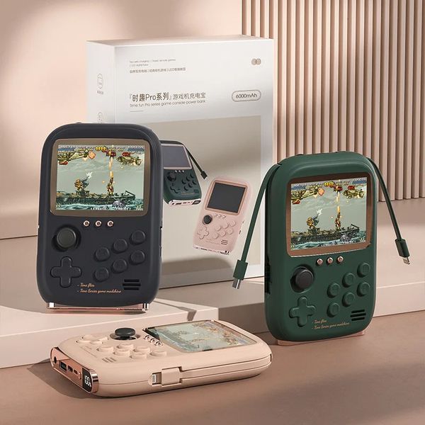Ultra Clear 3.2 Inch Color Display Handheld Game Console Power Bank Can Be Connected To A Tv Childhood Arcade Games 240410