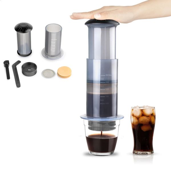 Espresso Coffee Maker portable coffee machine French press coffee pot used for AeroPress machine with filter paper kit 240801