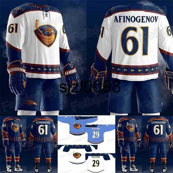 Sj98 New 2020 Thrashers 17 ILYA KOVALCHUK Marian Hossa DANY HEATLEY Zach Bogosian Johan Hedberg Kari Lehtonen Hockey Jersey