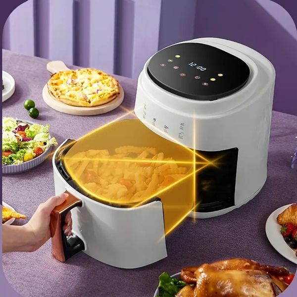 Healthy & Delicious Meals - Air Fryer Oven with Nonstick Detachable Basket & Adjustable Temperature Control!