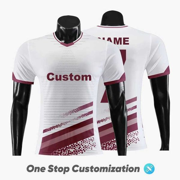 Fans Tops Tees Adults Cheap Football Uniform Shirts Custom Print Short Sleeve Soccer Shirts Quick Dry Breathable Soccer Jersey Top WO-X1056