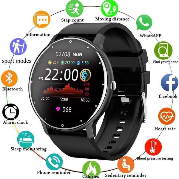 2023 New Smart Watch Women Men Sport Fitness Smartwatch Waterproof Watches BT Sleep Heart Rate Monitor For Android ios M240907