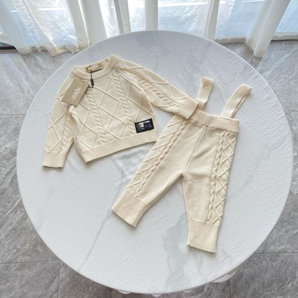 Designer kids clothes sweater autumn winter sets casual letter baby girls kid shirts pants infants children Set Multi Style