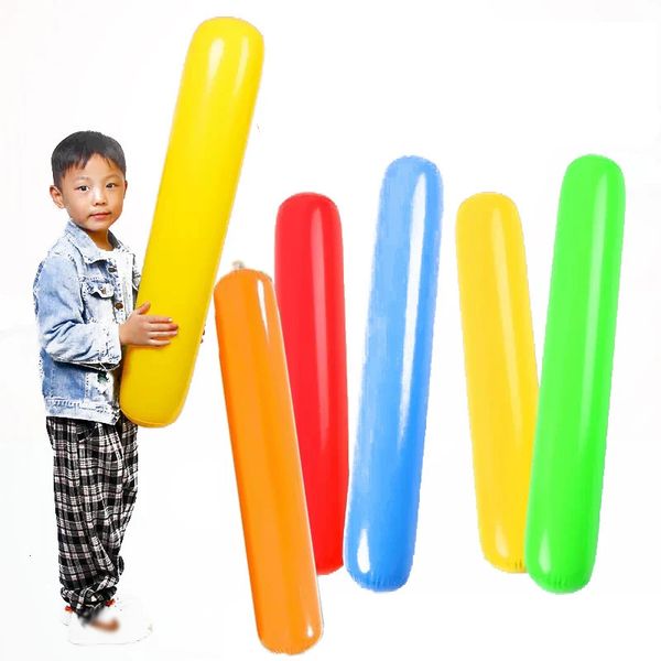 5 color inflatable balloon air stick children outdoor games family cheer stick props colorful balloon kid water sports 240408