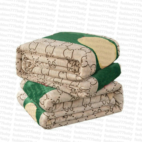 Baby Blankets hat boy girl children Luxury letter Thickened flannel kids designer car air conditioner blanket hug quilt Swaddling 100x150cm