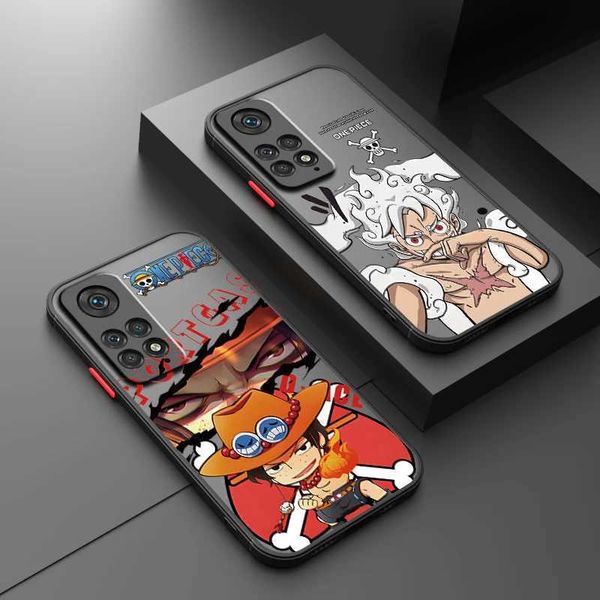 Cell Phone Cases Fashionable all-in-one Luffy Zoro frosted transparent case suitable for Redmi Note 13 12 12S 12T 11 E 10 10S 9 Pro Plus 5G