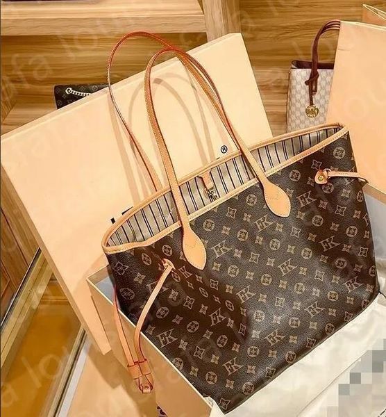 Luxurys Designer Bag 2pcs Set Women Bags Handbag Shoulder Messenger Fashion Composite Clutch The Tote Bag Handbags Female Coin Purse Wallet