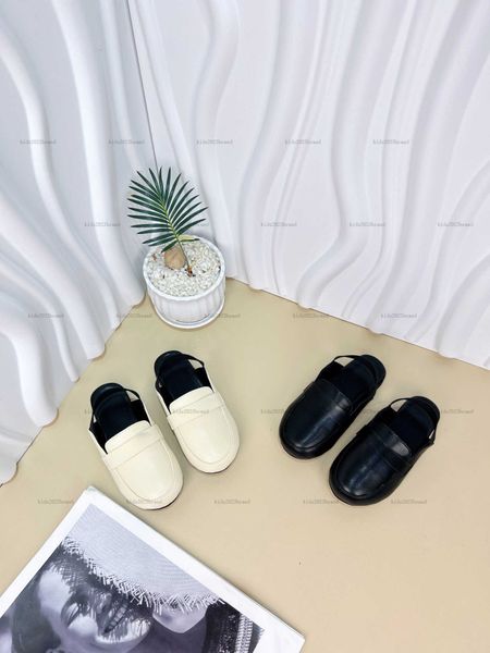 New kids slippers Metal logo decoration baby shoes sizes 26-35 Including shoe box high quality designer boys girls Sandals