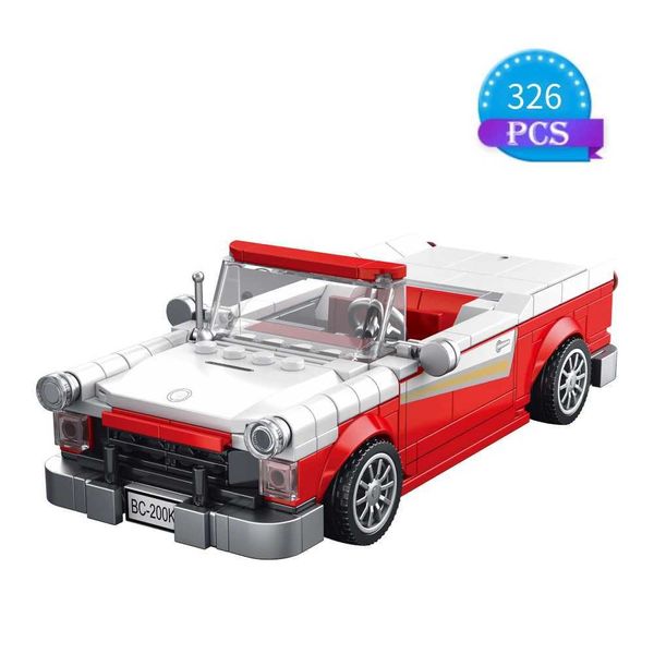 Racing Car Ci Speed Champions Sports Model Building Blocks DIY Bricks MOC Toy Classic Rally Super Racers Vehicle Gifts Z241209