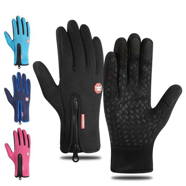 Touchscreen Warm Gloves Outdoor Men Women MTB Cycling Motorcycle Windproof Non-Slip Gloves Bicycle AccessoriesXJ240730