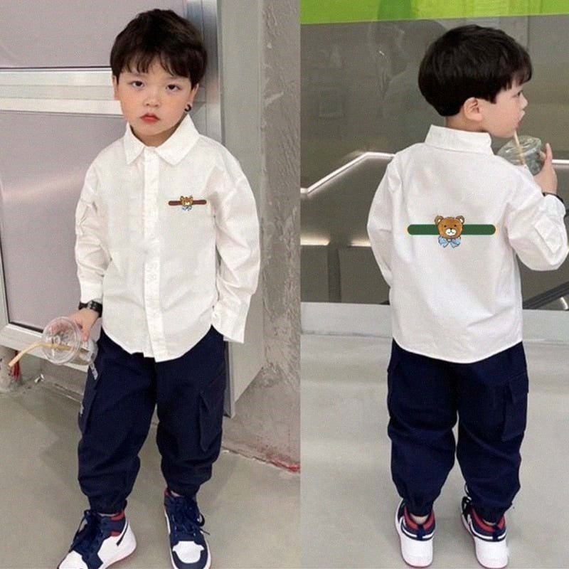 Designer kids shirts clothes baby tops boys toddlers boys fashion Tops casual Spring Autumn kid infants shirts Y6Uu#