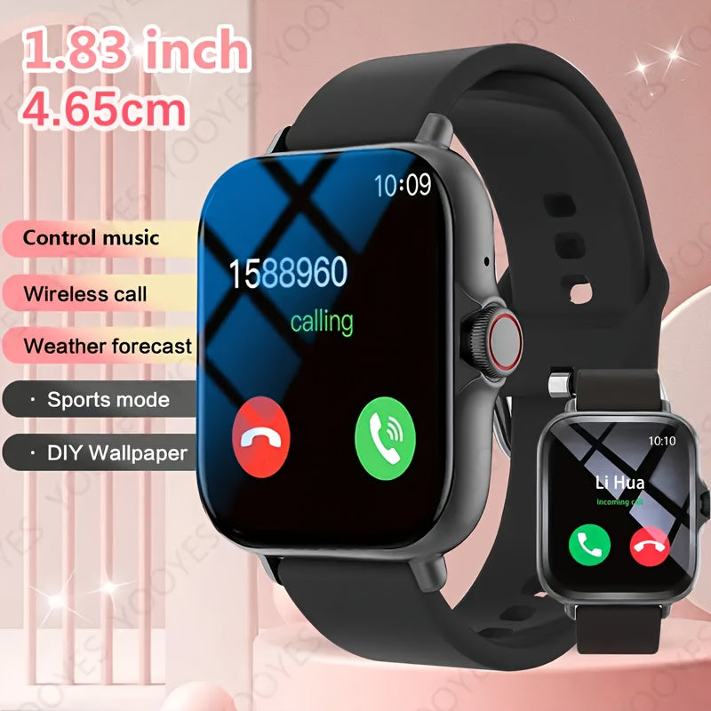 TEMU In 2024, 1.83-inch Touchscreen Smartwatches, Fashionable Women's Watches, Men's Watches, Information Reminders For Making And Receiving Calls,