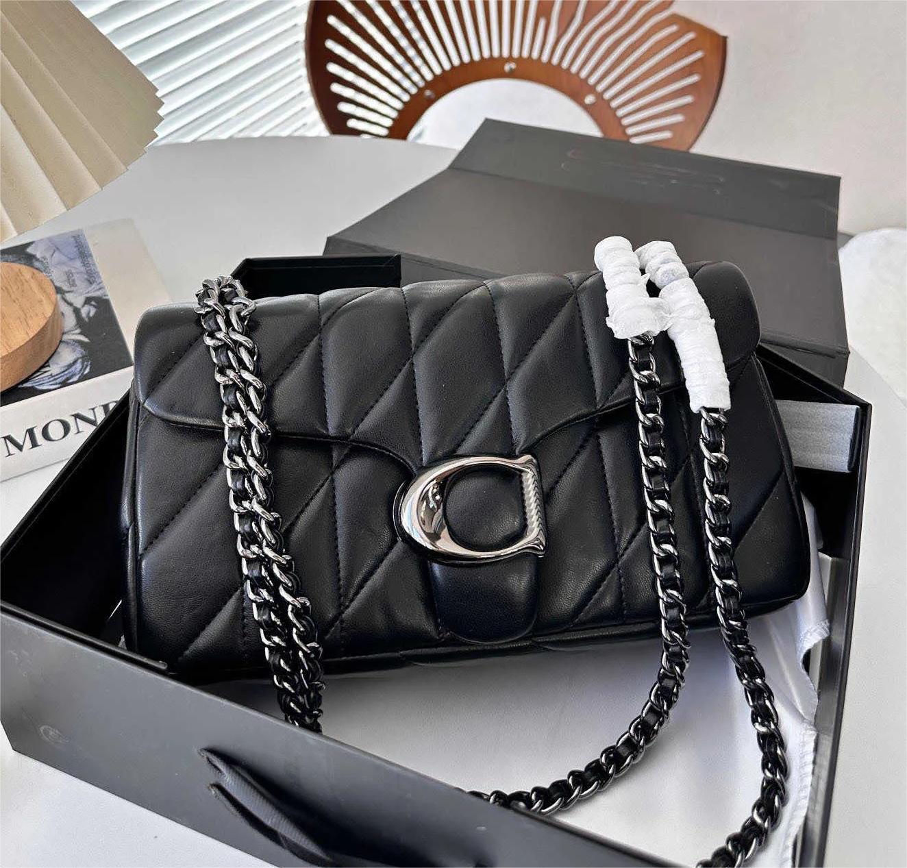 Designer Bags Tabby Bag Crossbody Luxury Handbag Leather Baguette Shoulder Mirror Quality Square Fashion Satchel 2024