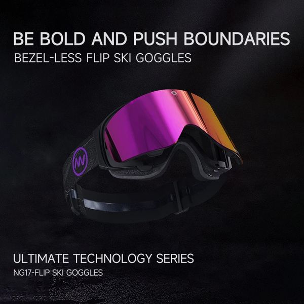 NANDN Double Layers Anti-Fog Ski Goggles Snow Snowboard Glasses Snowmobile Eyewear Outdoor Sport Ski Googles 241204