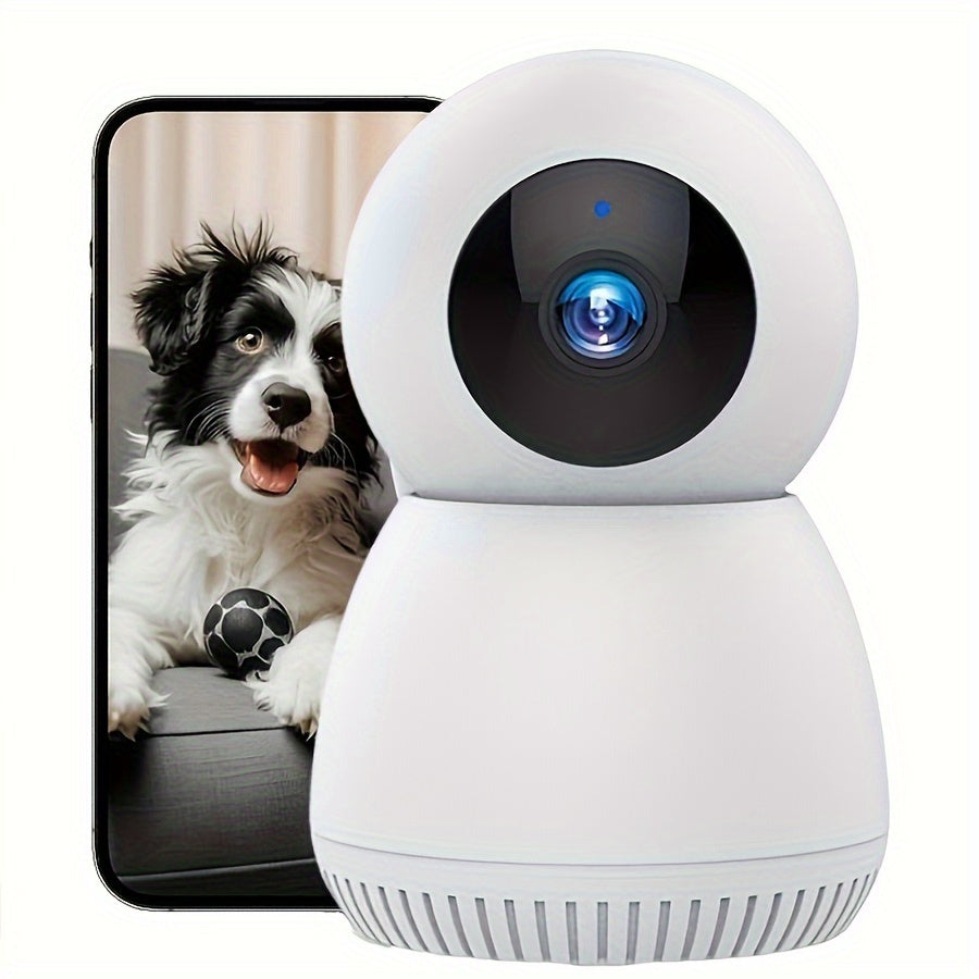 TEMU Wesecuu Monitor With Camera And Audio Security Camera Wireless Indoor For , 1080p Wif Pet Camera, Surveillance Camera,-pet Camera With Phone App