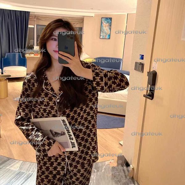 Women&#039;s Sleep & Lounge designer brand Temperament Comfortable Spring and Autumn Sleepwear Set Internet Famous Casual Home Wear Niche In