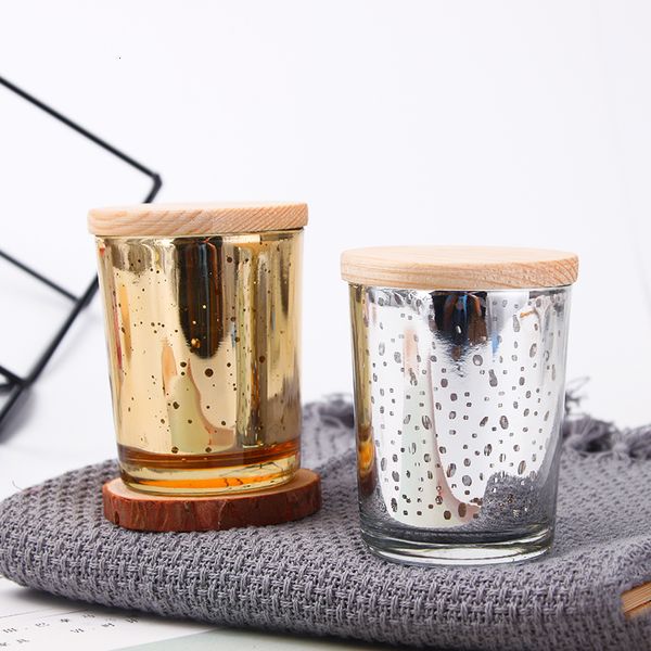 Diy Candle Cup Manual Wax Container Candle Glass Candle Cup Candlestick Aromatherapy Candle candles jars happy birthday Z241228