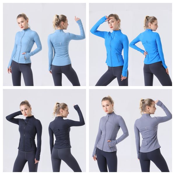 lululies lemonly Women&#039;s Slim Yoga Jacket fitness clothes long-sleeved Breathable Running Yoga Jacket Slim Fit Sports High Elastic Jack