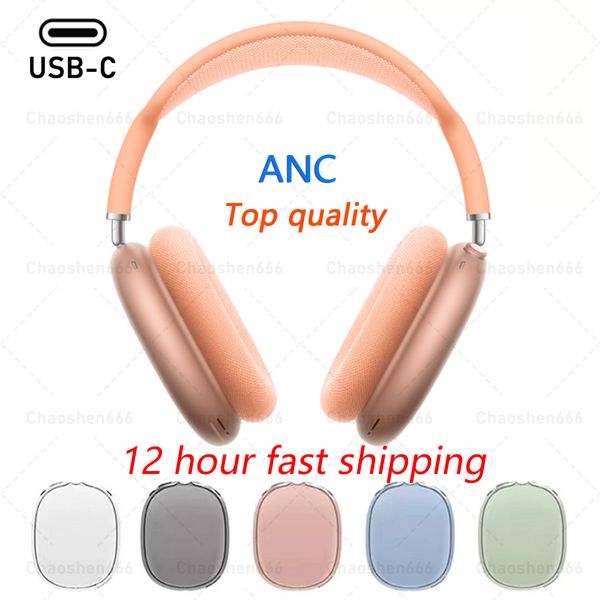 For AirpodsPro Max 2 Gen TYPE-C headphones earbuds Wireless Bluetooth earphones Computer Gaming Headset Metal Bluetooth Headphones Active No