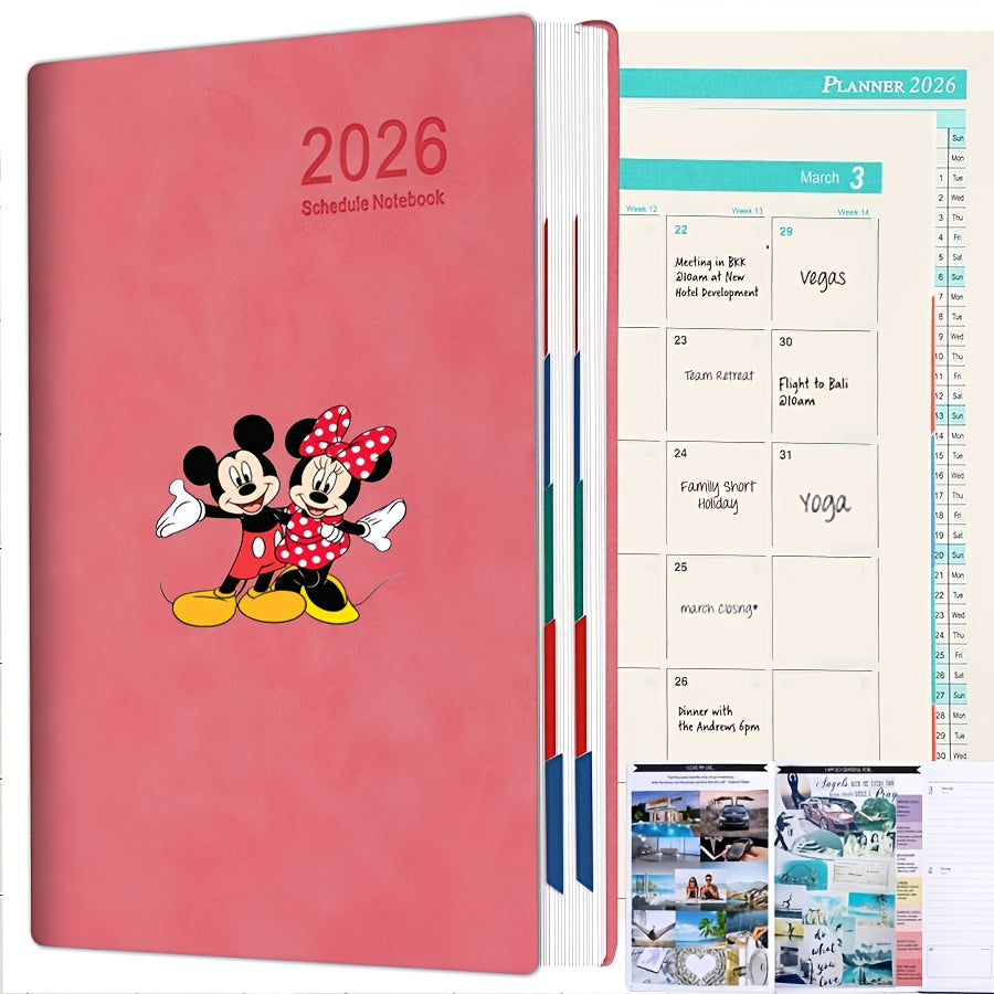 TEMU 1pc And Cartoon Planner - 2026 Daily Schedule & Calendar Notebook, Time Management With 365-day To-do List, Office Supplies | Personal For Teens