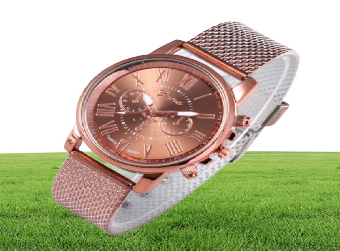 Stylish Style SHSHD Brand Geneva cwp Mens Watch Double Layer Quartz Womens Watches Plastic Mesh Belt Wristwatches9404983