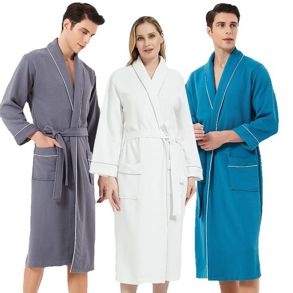 Hotel de roupas de dormir masculino e feminino Mesmo estilo umidade absorvendo seca rápida Modal algodão Sleepwear Casal Beauty Salon Robe S