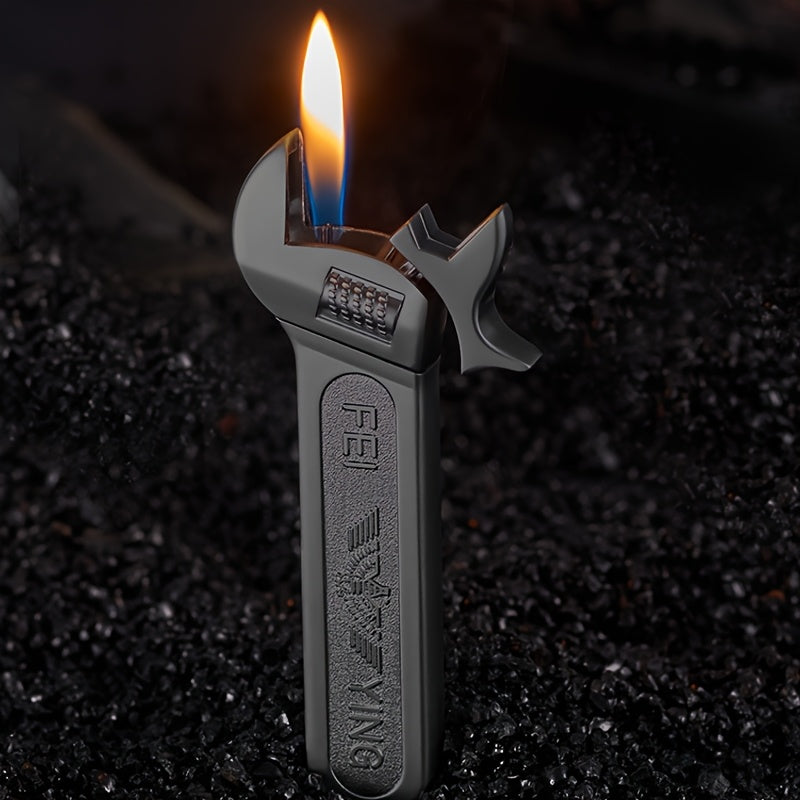 TEMU Butane Lighter, Spanner Shape Novelty Lighter, Lighter Cool Gadget, Windproof Metal Lighters, Gift For Men's, Father's Day Gifts (no Butane)