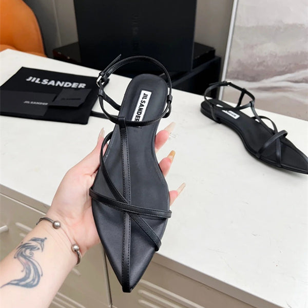 Lady Fashion Designer sandal jill sander sandale Womens Man slippers gladiator Casual summer beach sliders luxury slide flip flops Leather sandals F