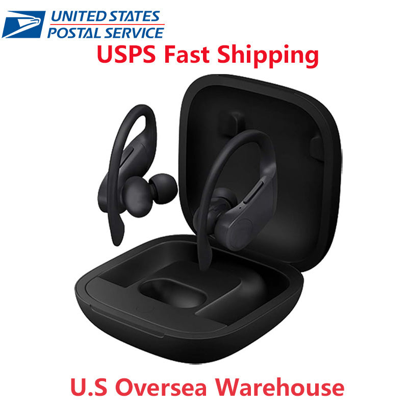 Wireless Power Pro Headset Over-Ear Buds with Earhooks Built-in Mic Earbuds Bluetooth Headphones Up to 48hrs Play Back Sport Earphones for Workout