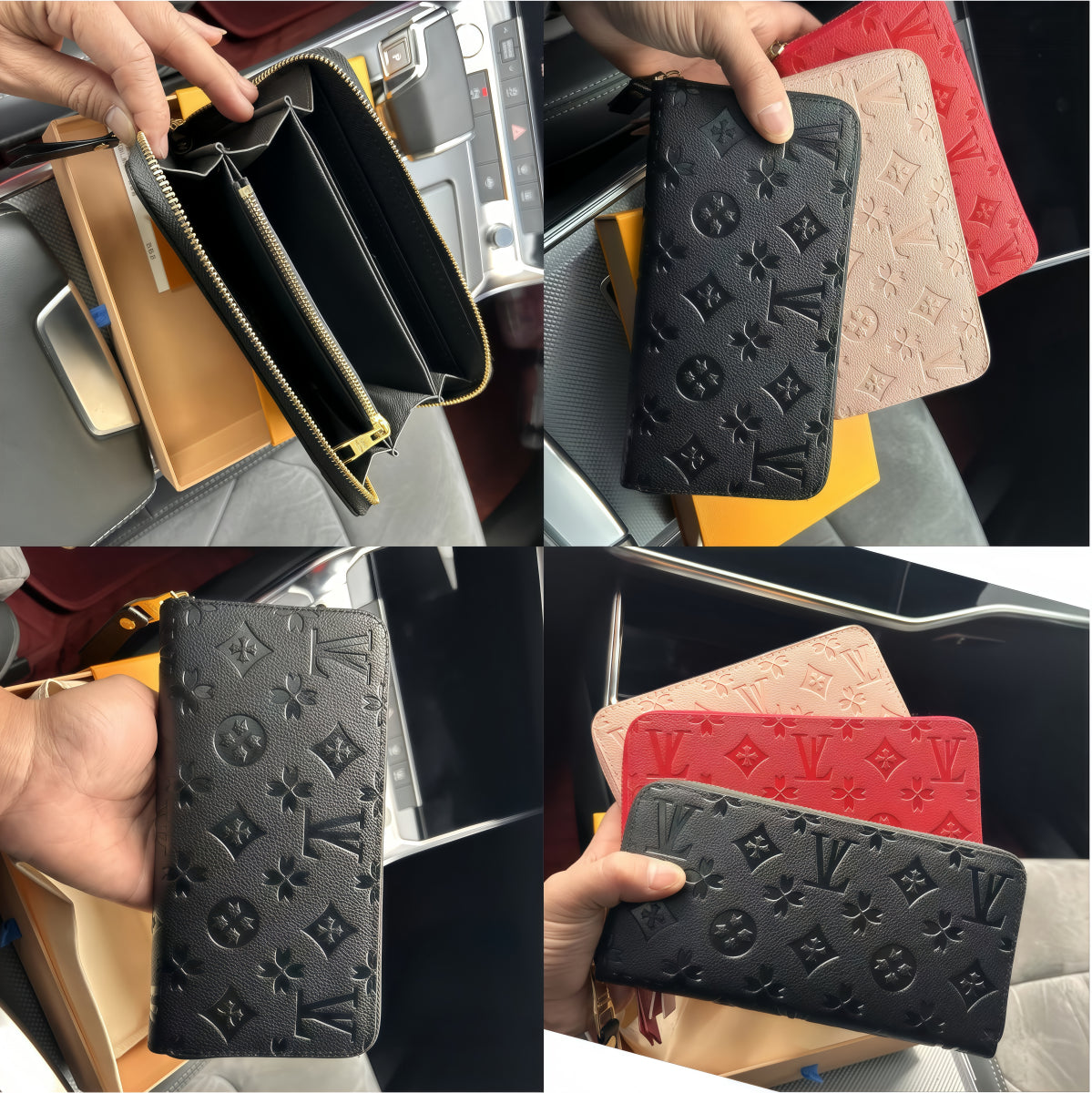 Fashion For Women Clutch Ladies Long Wallet Pu Leather Single Zipper Wallets Classical Coin Card Holder Purses Designer Bag Bags Handbag Shoulder Pu