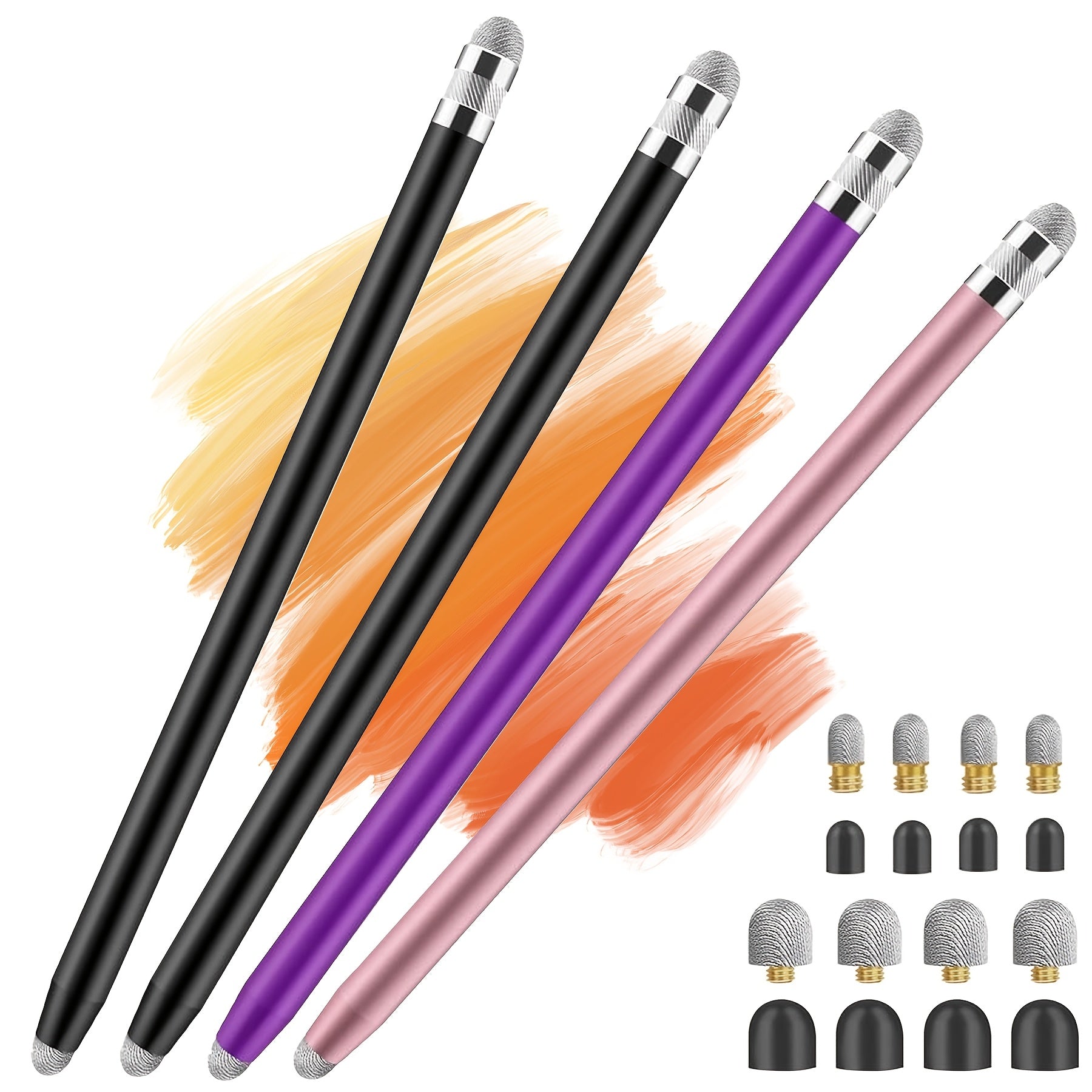 TEMU Stylus Pens For Touch Screens, Capacitive Stylus 4in Screen Pen With 16 Extra Replaceable Tips For Tablets All Universal Touch July 4th Gifts