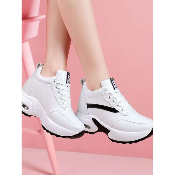Fashion Lace Up Woman Sneakers Flat Shoes For Women Soft Solid Color Female Footwear