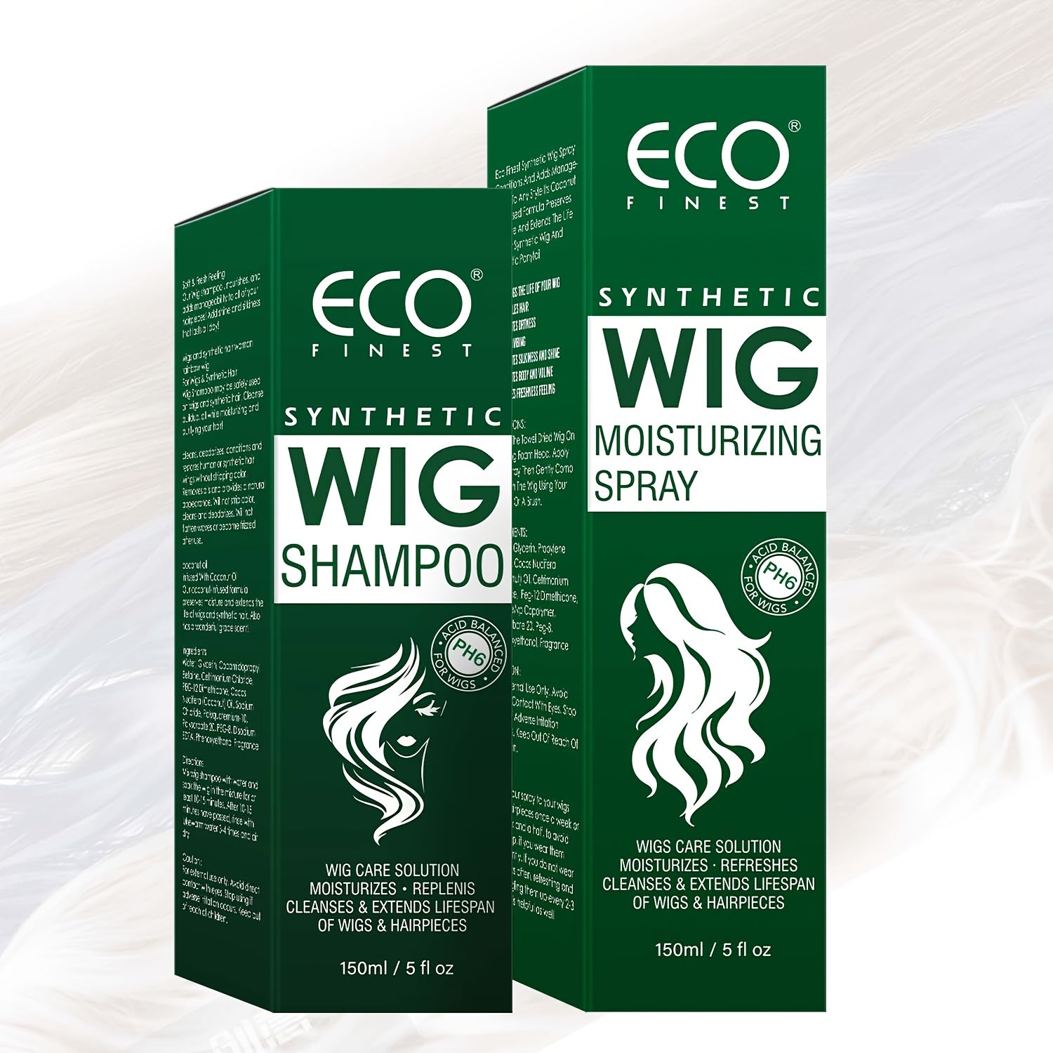 TEMU Synthetic Wig Shampoo & Wig Moisturizing Spray, Cleanses & Extends Of Wigs, Adds , Hydrates & Moisturizes, Detangle And , Promotes Silkiness &