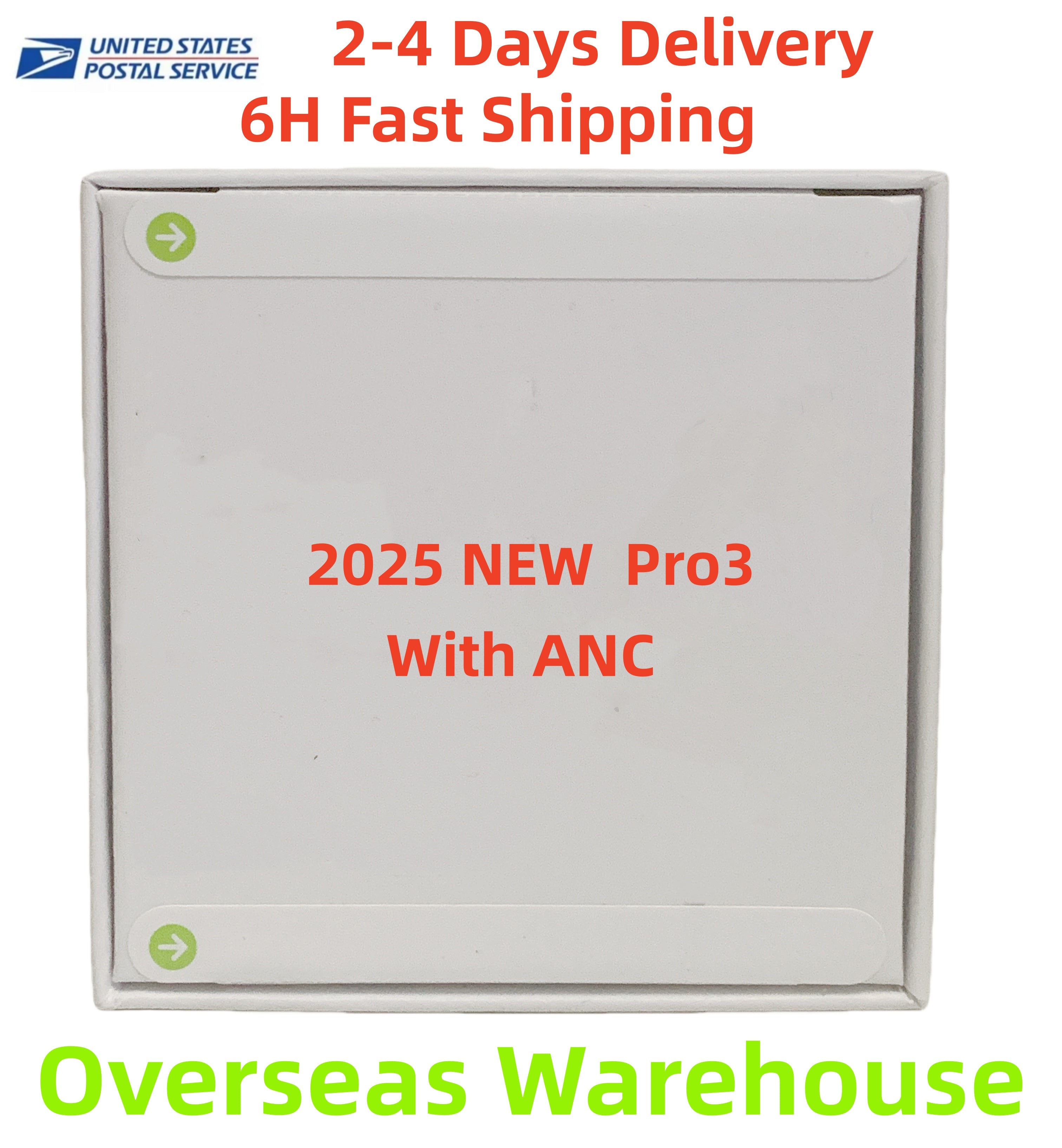 2025 New Pods Pro 3 ANC USB C tws earbuds Pods 4th Gen headphones TWS Wireless Bluetooth Earphones Pods Pro6 Earbuds Earphone Handfree Headset For X