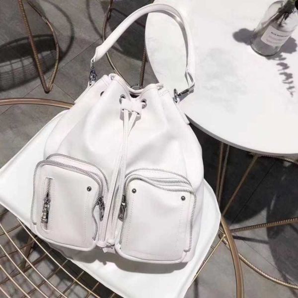 Spring And Summer New Large-capacity Shoulder Bag Commuter Casual Simple Biker Bag Texture Leather Grain Female Bags 122624-1111