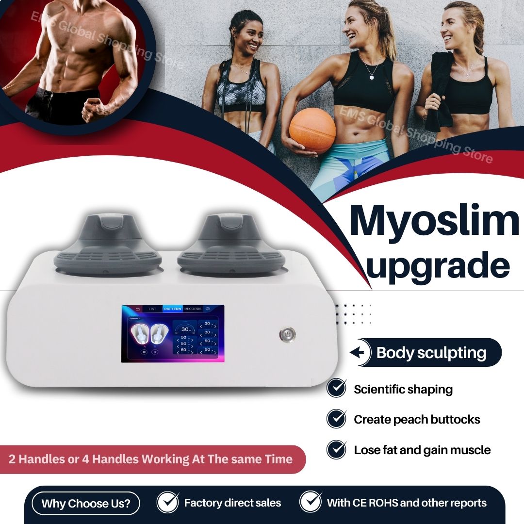 EMS Body Muscle Stimulator Machine Myoslim RF For Reduce Cellulite Burn Fat Build Abs Tighten Skin And Professional Beauty Salon Body Care