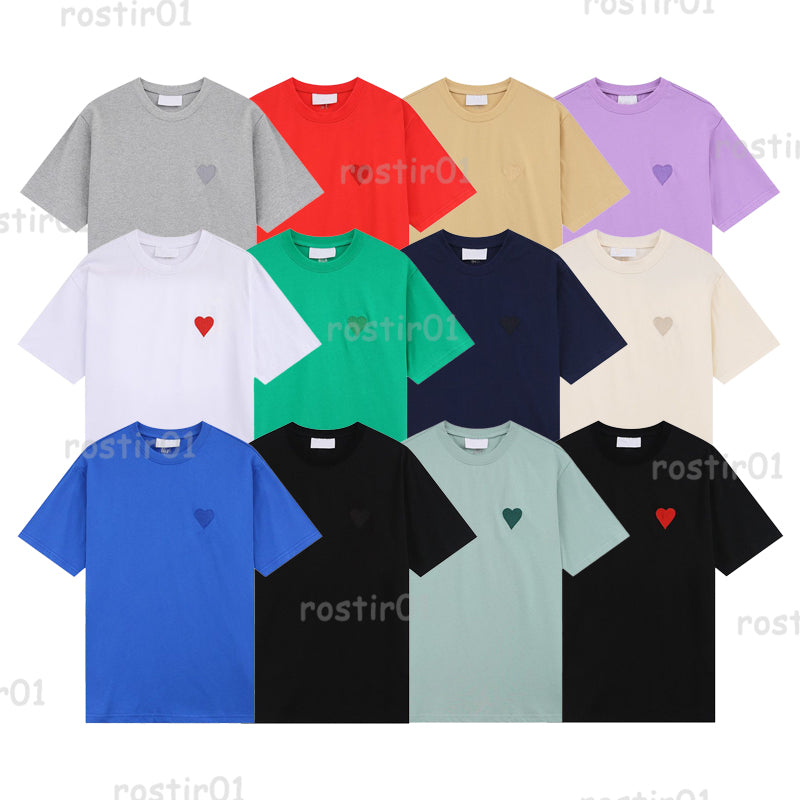Designer Mens T shirts Printed Fashion Womens of luxury amis T Shirt Cotton Casual Tees Short Sleeve Luxury graphic tee Streetwear TShirts